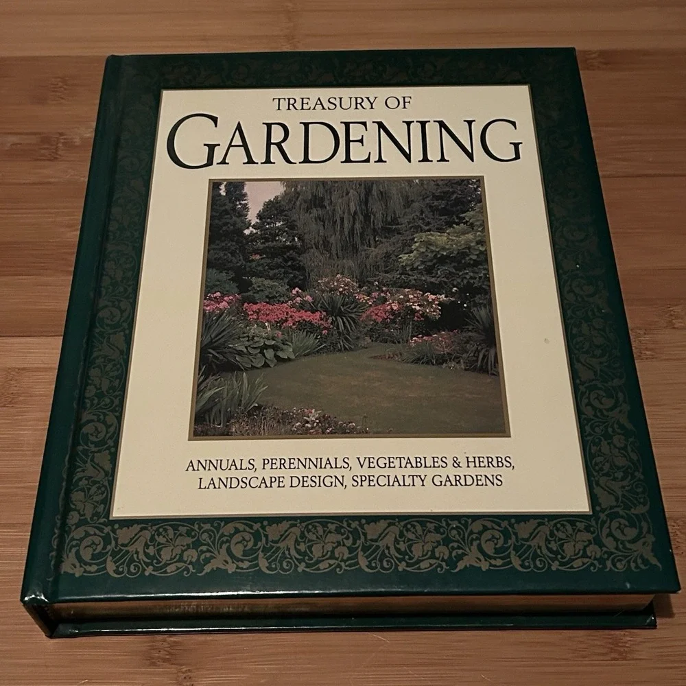 Treasury of Gardening: Various Authors 1994 Large Hardcover Garden Cottagecore